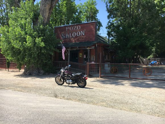 The Pozo Saloon. Very popular spot out here.  Only open Fri, Sat, and Sun.  Outstanding burgers. They also hold the annual Pozo Stampede there every year, plus a ton of other concerts.  Willy Nelson is a regular, We saw Trace Atkins there a few years back.  They usually have several big names come out.