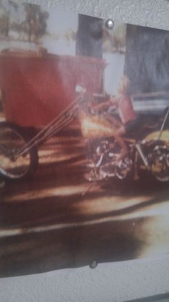 Me on my dads bike around 78