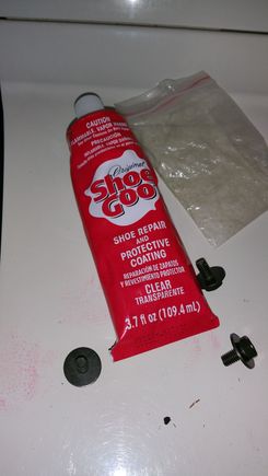 I didn't trust the cheap adhesive...  shoe goo!