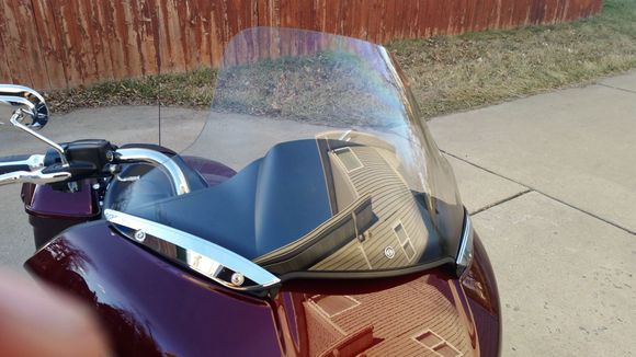 15.5" windsplitter windshield