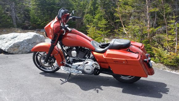 My StreetGlide on Mount Washington