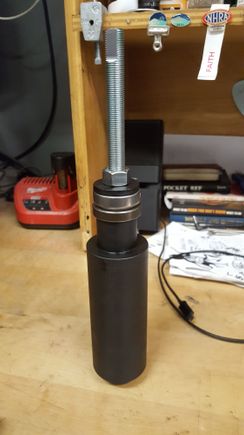 Thrust bearing on the push side so I can feel when the race lands home a bit better. Should make it a little easier going on.