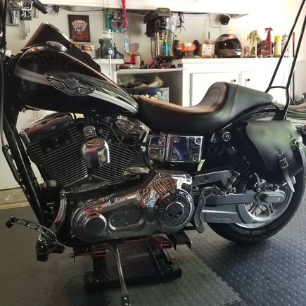 Figured, why not.  Let do tank lift. Then it turned into....hell lets plastidip tins, and blackout some chrome since I have this stuff waiting to be used.