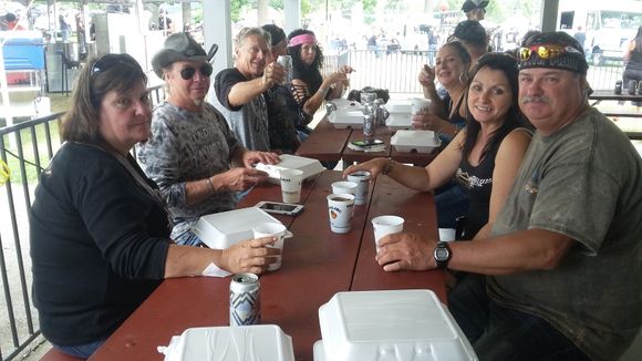 Back at Seacliff Park for a lunch provided to the riders by the Great Canadian BBQ.