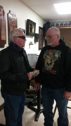 Last stop back at the Corunna Legion. Terry won 3rd place with a straight and donated half of the money back to the Veterans Poppy Fund.