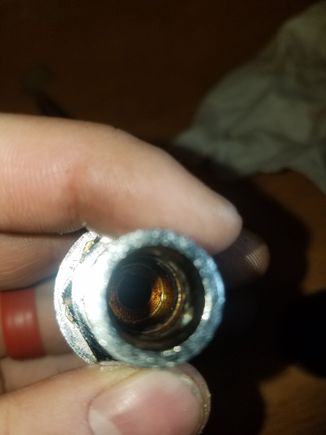 Expected the o-rings in the disconnect to need replacing, but this was something else. They were stuck in there like you wouldn't believe.