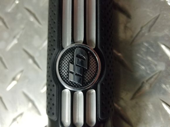 Some black rubbed off the mesh looking area from my throttle hand.