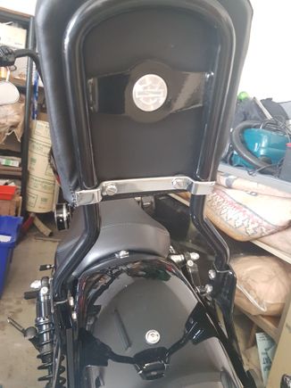 HD detachable setup, HD has all the parts for it. MID backrest, perfect for what your asking. Pad is cheap feeling fyi but postion wise its not on tailbone.

Your lights can just be extended out with the HD kit.