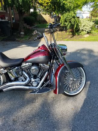 Just got the rear fender and some wiring left.
