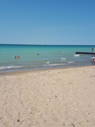 Our deeded private beach on the shore of Lake Huron.