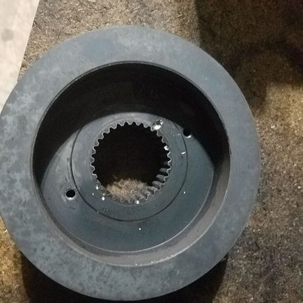 You can see where i went in a bit too far and hit the pulley. Also sucks. 