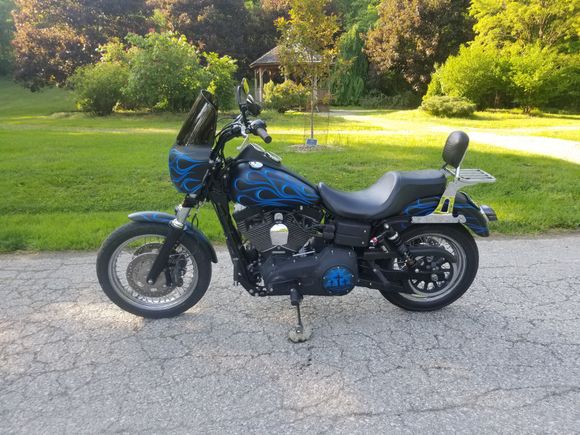 With fairing & sissy bar.