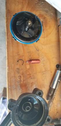burr found in pump, just next to torx bit..