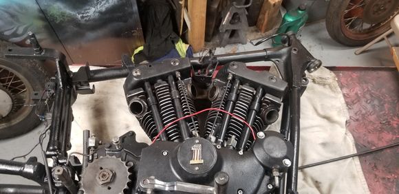 After I finished with the motor had to figure out how to get it back in the frame by myself. 