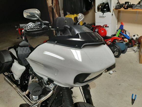 Porsche chalk paint with cvo windscreen. 