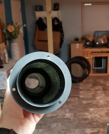 I now have the remedy in hand!😳
It says 25% louder, but as the quiet baffle is completely blocked off and forced thru the baffle and this one is straight thro with just small holes I can't imagine it not being twice as loud?
Wish it had the twisted louvered baffle to maybe help with back pressure.
Hope my low end torque doesn't disappear 😬