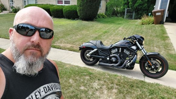 For some reason,  i felt the need to take the Night Rod out for a short spin today.