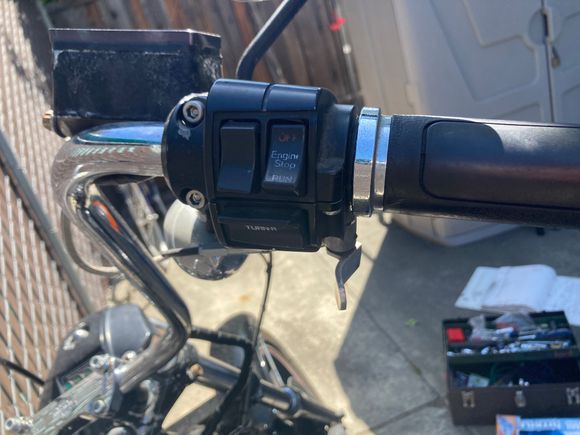 This is the style hand control on the bike. 