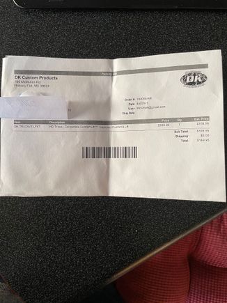 Original receipt
