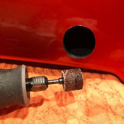 Fine-tuning and finishing with barrel sander.