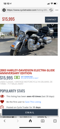 https://www.cycletrader.com/listing/2003-Harley-Davidson-ELECTRA-GLIDE-ANNIVERSARY-EDITION-5013295915