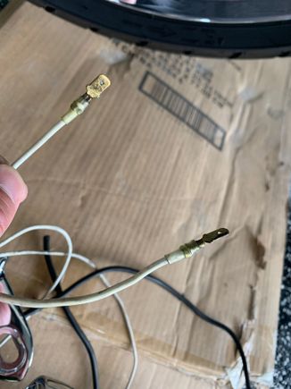 White wire to spotlights