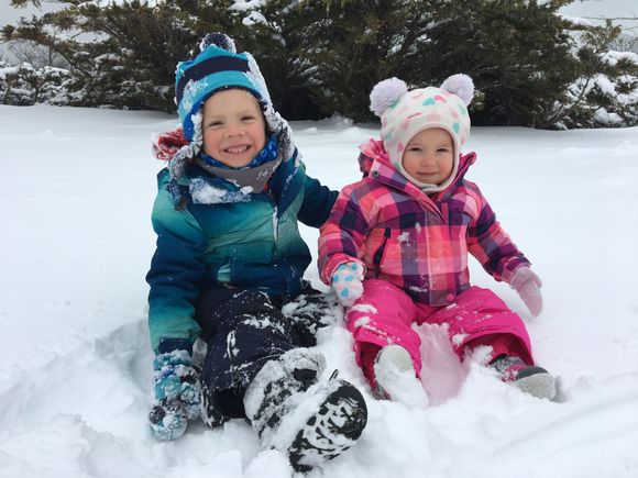 My son’s kids. 4 and 1. 