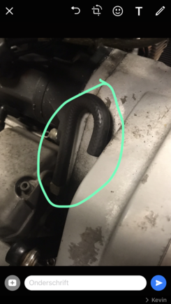 this hose is coming from the engine