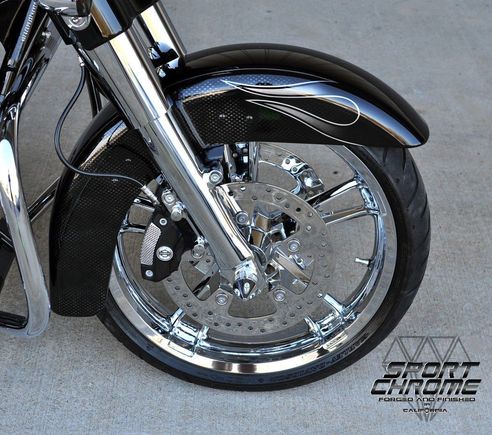 FLHX Street Glide with Chrome wheels by Sport Chrome