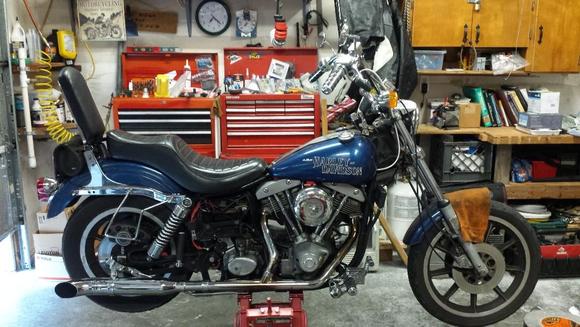 Just re-installed starter solenoid and about to remove rear wheel for new tire