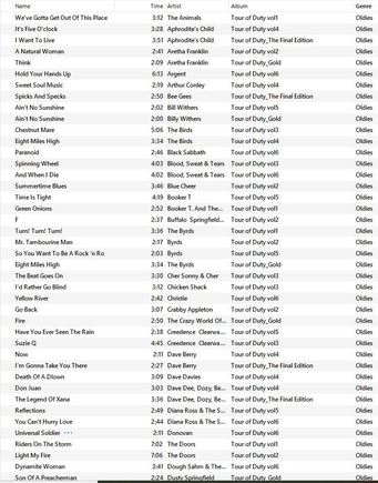 Snap shot of my iTunes library, the tour of duty 1, 2, 3, 4, 5, 6 and final edition, pretty much covers them all
