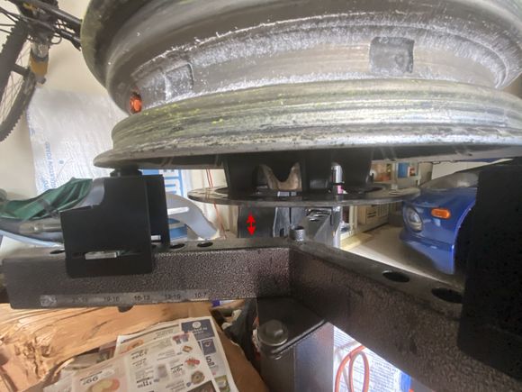 Another point of view of a spoke mount rotor on a No-Mar machine.