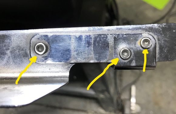 Drill out these rivets