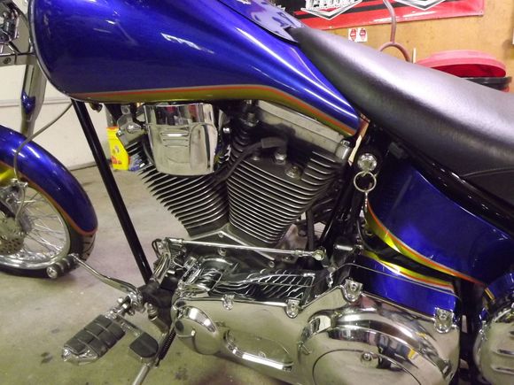 Spare t/l cover made into horn cover.