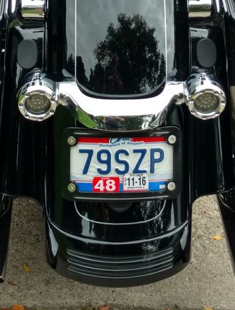 I was wanting to go to a Street Glide look, I liked the clean lines and the turn signals