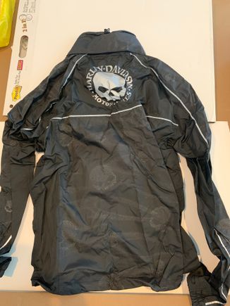 Rain suit top (back)