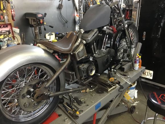 Everything is just sitting there but this is where it’s going. Only problem is two months went by before I got any time to work on it.