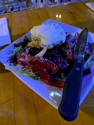 Crab stuffed mushroom