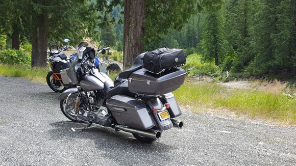 Headed up Lolo Pass to Montana.