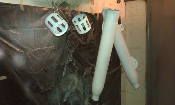 Media blaster pipes with a coat of vht primer.