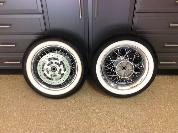 Includes front rotors and front/rear tires