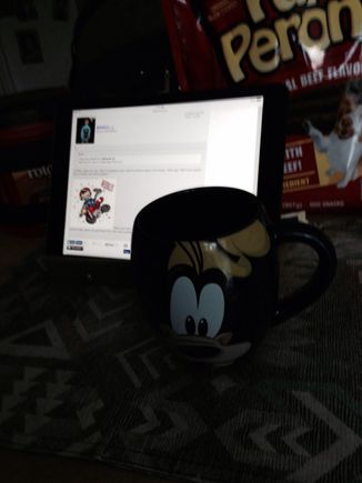 My cup I grabbed this morning.