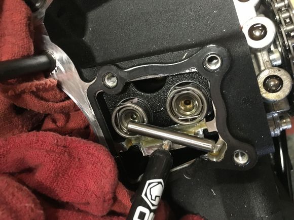 I remove the lifter anti rotation pin with a magnet just to be safe. It will suck if you drop it in the crank case.