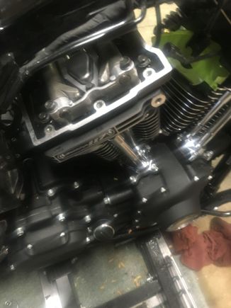 Oil breathers installed and torqued.