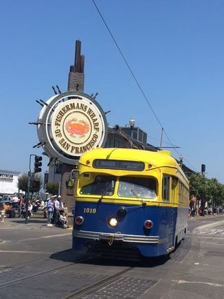 Gotta take a picture of a street car while in the city! Fisherman's Wharf is were we spent most of our time walking around.