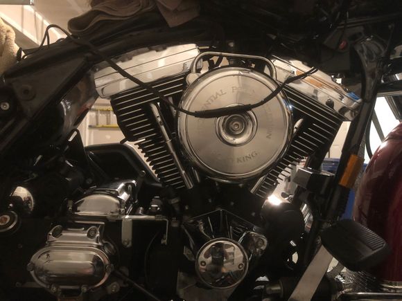 Got the new trans cover on, and clutch cable. Ready to bolt the exhaust back on