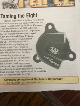 This is my $ 300.00 replacement part. I don't trust H D mechanics. 