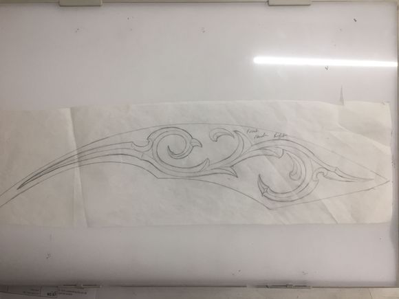 rear fender scroll design?