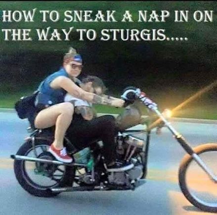 How to take a nap on the way to Sturgis