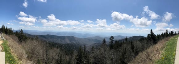 View from atop Clingman's Dome (highest point in TN)